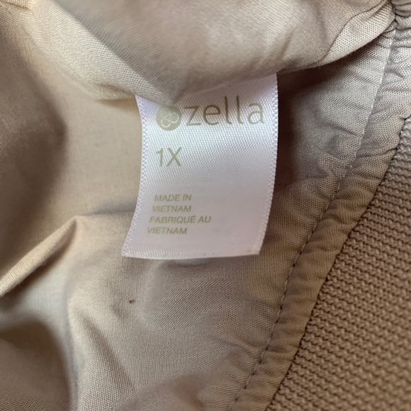 Zella Athletic Yoga 1X Full Zip Jacket Gray Purple - Picture 6 of 7